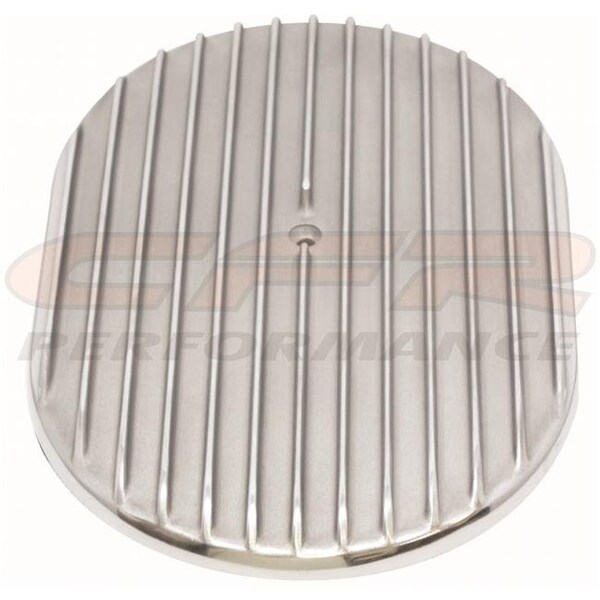 Cfr Performance CFR HZ-6021T-3-POL 15 in. Aluminum Oval Air Cleaner Top Finned - Polished HZ-6021T-3-POL - main